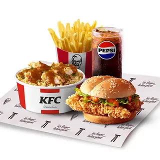 Menu Iftar Royal Menu (Royal sandwich, Rizo, Frites, boisson) - KFC Meknès