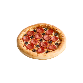 Menu Pepperoni Delight  Pepperoni bœuf, olives noires, mozzarella et sauce tomate aux herbes - Pizza Hut Meknès