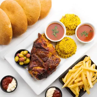 Menu 1/2 Poulet Rôti - L'Asfour Meknès