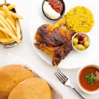 Menu 1/4 de Poulet Rôti - L'Asfour Meknès